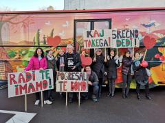 Dolgoletni voznik bibliobusa odhaja »v penzijo«