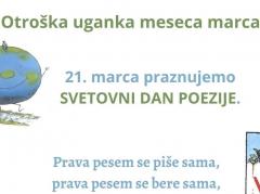 Uganka za marec: otroška in mladinska