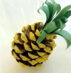 Ananas iz storža, delavnica za otroke