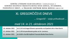Program XI. Gregorčičevih dnevov