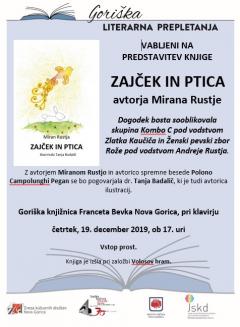 Predstavitev knjige Zajček in ptica Mirana Rustje