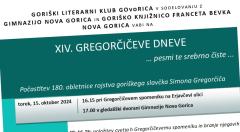 XIV. Gregorčičevi dnevi