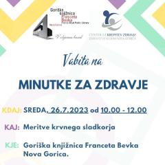 Minutke za zdravje: meritev krvnega sladkorja