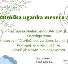 Otroška in mladinska uganka meseca aprila