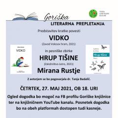 Predstavitev dveh del Mirana Rustje