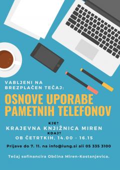Krajevna knjižnica Miren – tečaj