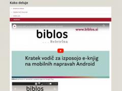 Video navodila za uporabnike Biblosa
