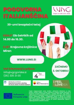 Kk Miren: tečaj italijanskega jezika