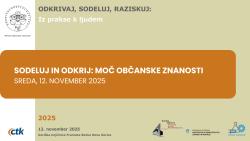 Sejem projektov: Sodeluj in odkrij – moč občanske znanosti