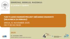 Za odrasle: Tudi ti lahko narediš projekt občanske znanosti!
