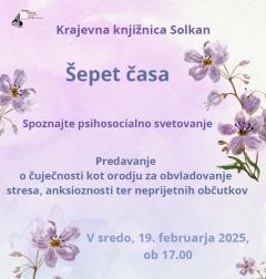 Kk Solkan: Šepet časa, predavanje