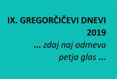 Novinarska konferenca - Gregorčičevi dnevi 2019